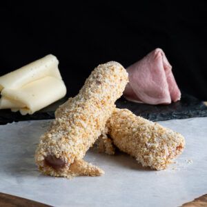 Rotllets de pernil dolç i formatge Havarti