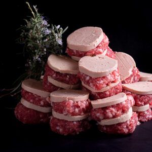 Mini hamburgueses de bou i foie