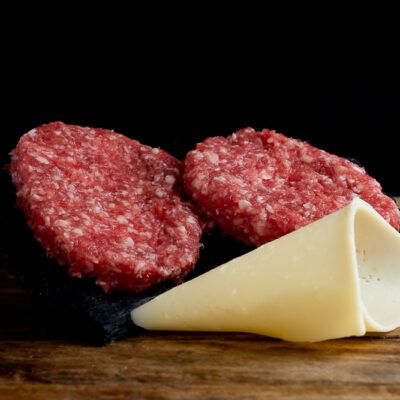 Hamburgueses de vedella amb formatge